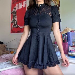 Very cute Lolita styled black dress